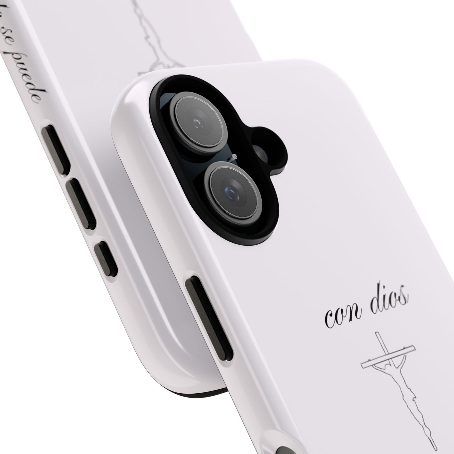 con dios todo se puede iphone case - baby pink ♡