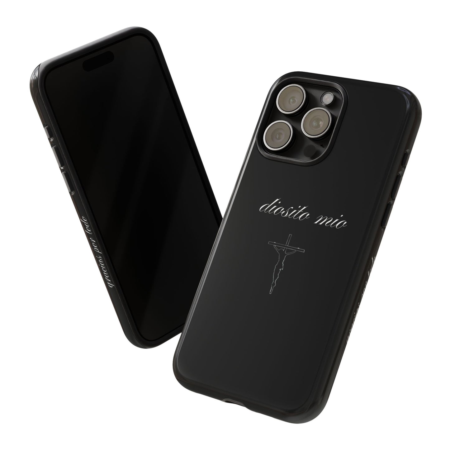 diosito mio gracias por todo iphone case - black ♡