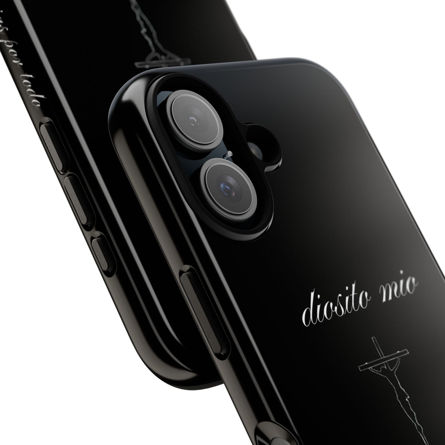 diosito mio gracias por todo iphone case - black ♡