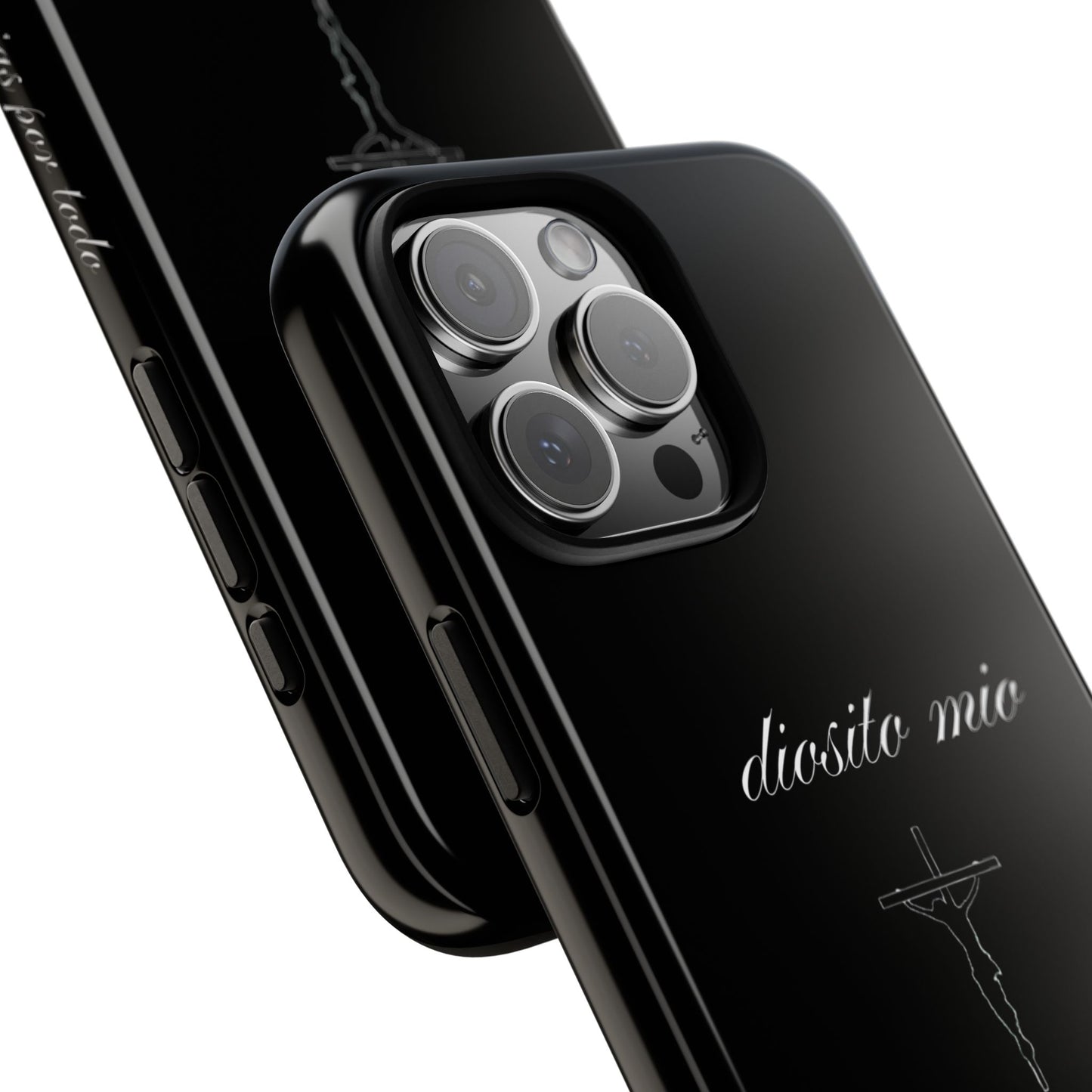 diosito mio gracias por todo iphone case - black ♡