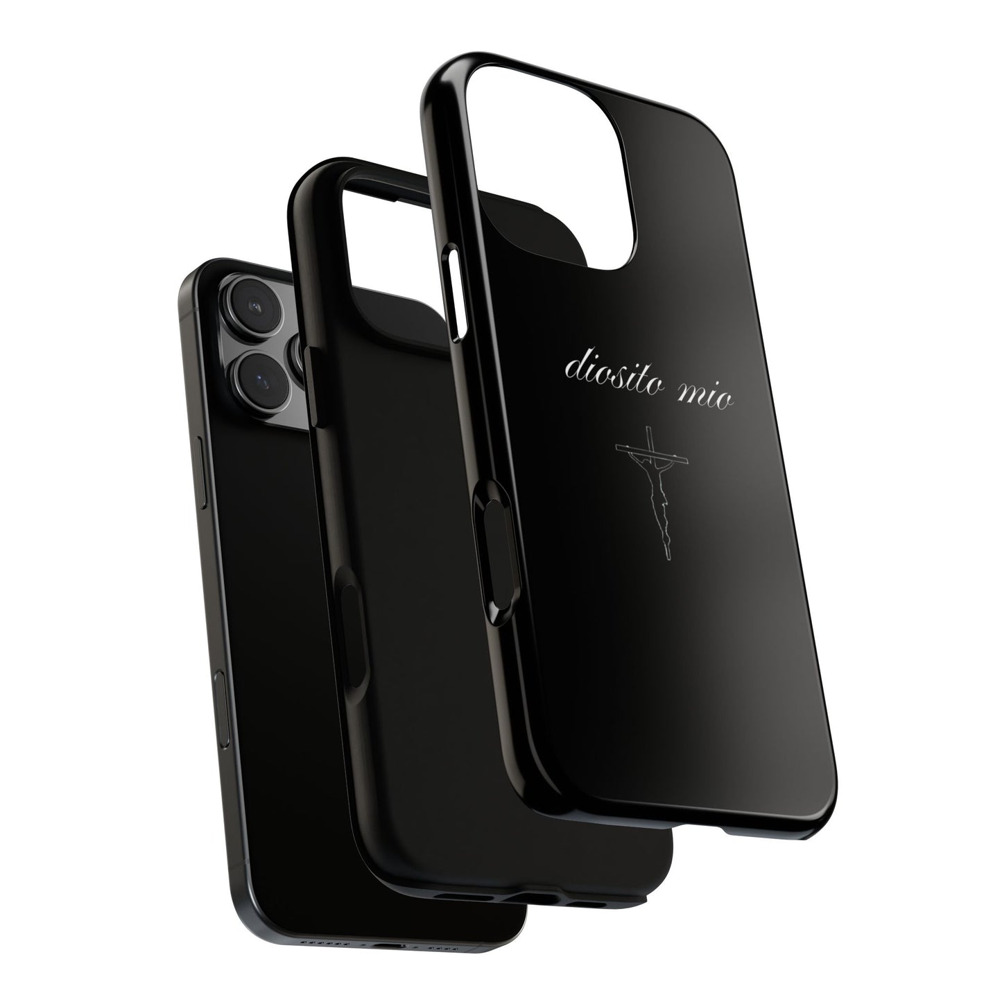 diosito mio gracias por todo iphone case - black ♡