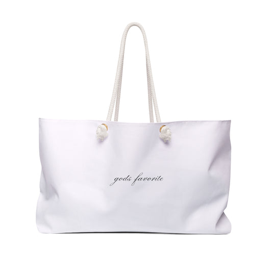gods favorite travel tote & beach bag - baby pink ♡
