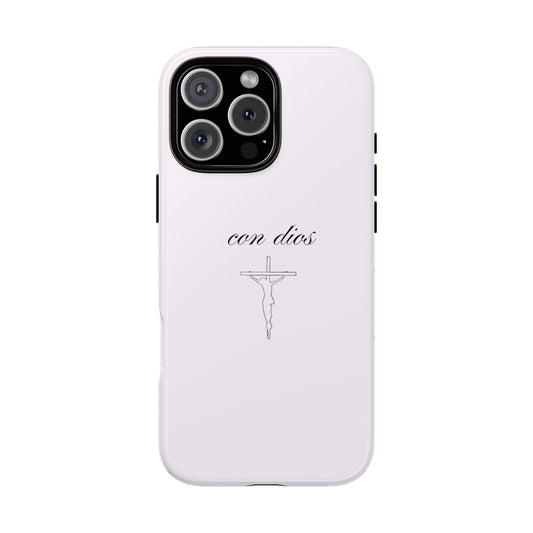 con dios todo se puede iphone case - baby pink ♡