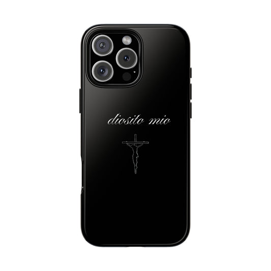 diosito mio gracias por todo iphone case - black ♡